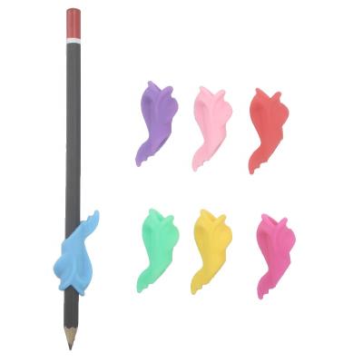 China Hot Popular Advance Silicone Pencil Grips Grip Pen Writing Aid Kids Writing Posture Correction Finger Grips For Kids Preschool Student for sale