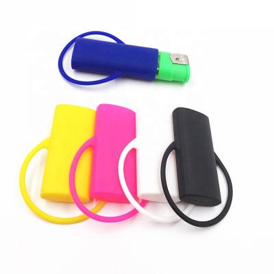 China Waterproof and Portable for Lighter Colorful Custom Printed Logo Silicone Cigarette Holder Lighter Strips for More Style Lighters for sale