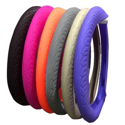 China New Arrival Silicone Car Steering Wheel Cover Durable Anti-slip Fashion Universal Accessory for sale