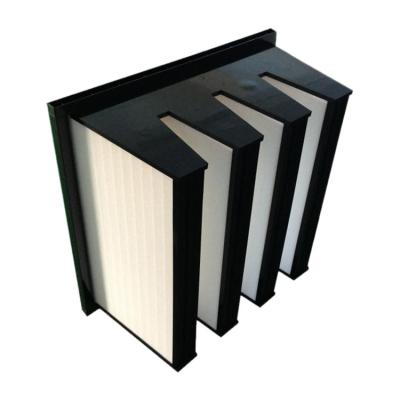 China High Quality Hotel Air Conditioning System Ventilation Filter HVAC Filter For V-Bank for sale