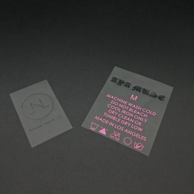 China Sustainable Custom Garment Iron On Heat Transfer Care Labels For Clothing for sale