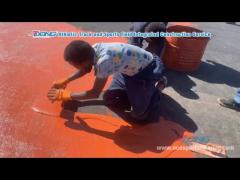 Ethiopian running track painted with red plastic