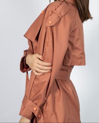 China Hot Autumn Spring Women Fashion Cloth Ladies Long Trench Coat for sale