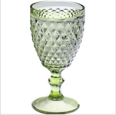 China Wine Household Drinking Glass Colored Water Cup for sale