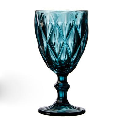 China Wholesale Wine Hotel Dark Blue Wedding Acrylic Crystal Wine Glass for sale