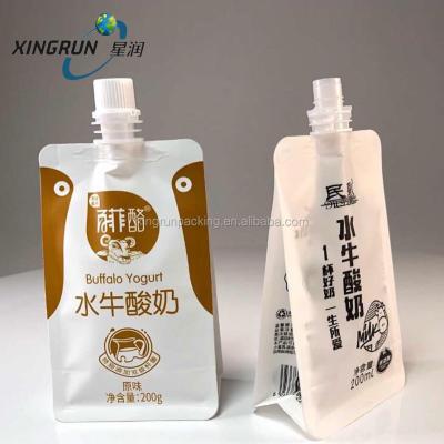 China Plastic Liquid Barrier Aluminum Foil Hair Maskcare Packaging Spout Bag for sale