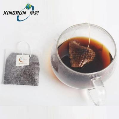 China Biodegradable Nonwoven PLA Corn Starch Corn Fiber Heat Seal Cloth Drip Coffee Tea Coffee Filter Bag With Label for sale