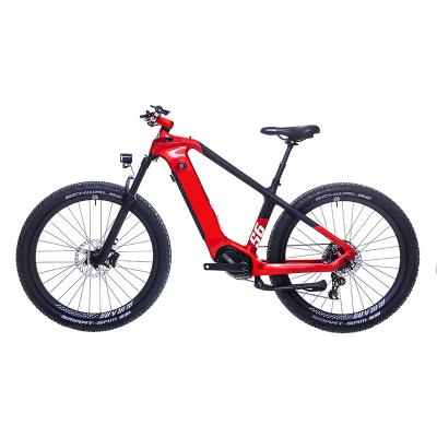 China Carbon Fiber Bafang Motor Carbon Fiber Medium Lithium Off Road Electric Power Mountain Cross Country Bike for sale