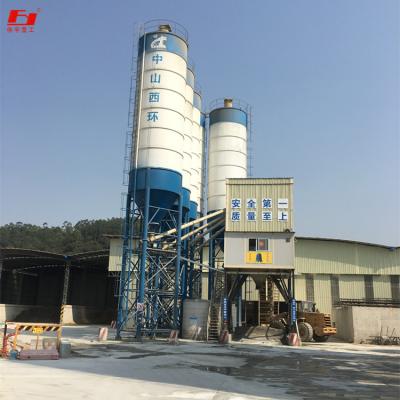 China Factory Concrete Mixer Belt Conveyor HZS90 Forced Electronic Automatic Batching Concrete Mixing Plant for sale