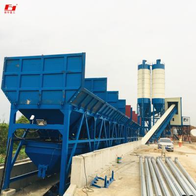 China HZS150 Large Scale Commercial Factory Field Installation Service Ready Made Concrete Mixing Plant for sale