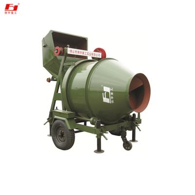 China Double Cone Bucket Independent Production Reverse Discharge JZC350 Liter Concrete Cement Mixer for sale