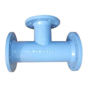 China Ductile Iron Pipe Tee, All Flanged Ends for sale