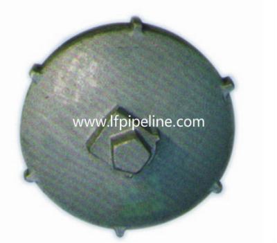 China OEM custom casting products cast iron pipe end cap for sale