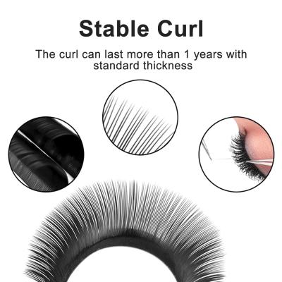 China Mix 8-14mm Classic Individual Eyelashes Extension Black Matte Soft Natural Volume Eyelashes 12 Rows for sale