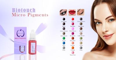 Chine Le tatouage micro de colorant de Biotouch encrent 1/2 brun chocolat once pour le colorant permanent de maquillage de tatouage de lèvre de sourcil à vendre