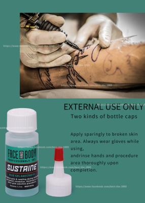 Κίνα Anesthetic Sustaine Tattoo Numbing Gel Stable Green Color Anti Allergy προς πώληση