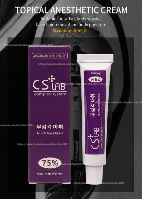 China Eyebrow Tattoo Numb Anesthetic Cream 10g Stop Pain Cream CSLab 75% Permanent Makeup Licocaine Cream for sale