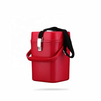 China Viable hot sale 1.7L foodflask thermos food warmer container for travel food warmer with handle and two small white plastic containers for sale