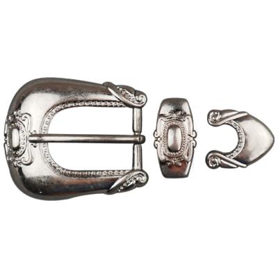 China 3 Piece Buckle Sets Metal Cowboy 25MM American Buckle Western Style Set Belt Buckle Set Women's Belt Buckle for sale