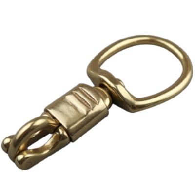 China Bag Buckle Pet Supplies Solid Brass Swivel Bolt Snap Hook Carabiner Buckle Brass Color 25mm, 30mm, 38mm Dog Accessories for sale