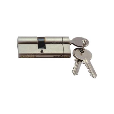 China Flat EURO PROFILE BRASS LOCK CYLINDER WITH SNAP LOCK AND KEY for sale