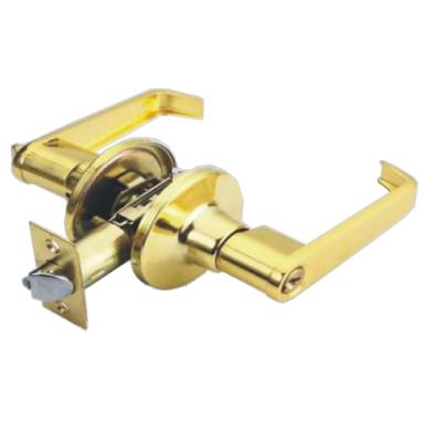 China Easy installation door gold plated lever lock, the first security lever handle lock fast delivery for sale