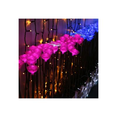 China Theme Park DC12V 0.6m Height Acrylic Rose Led Light Red/Green/Pink/Yellow Garden For Theme Park Wedding Decor for sale