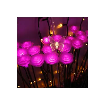 China Theme Park StarKing 0.6m Height Acrylic Rose Led Garden Light For Theme Park Decoration Light for sale