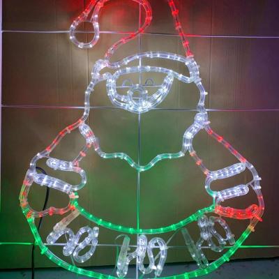 China Commercial Use LED Motif Light For Outdoor Decoration 85*77cm Santa Claus Motif Light Christmas Festival Holiday Lightings for sale