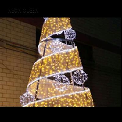 China Environmental PVC Giant H:6M Wholesale Outdoor Pattern 3d Holiday Led Lighting Christmas Ball Tree for sale