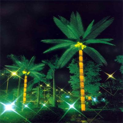 China Artificial Tropical Coconut Palm Plant Trees With Synthetic Leaves And Coconut Fruit Plants SP-B-04-LED-Y for sale