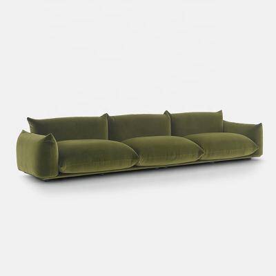 China Artistic Italy Design Top A Designer Italian Style Velvet Modern Luxury Sofa Light Luxury Style Modern Design European Living Room Sofa for sale