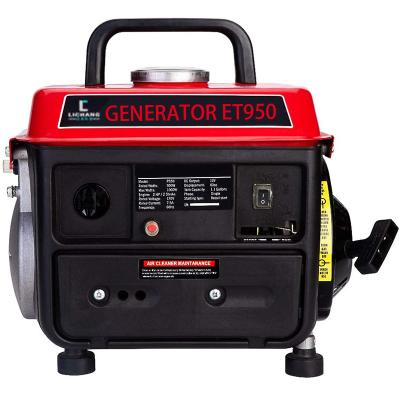 China Gasoline Generator 950 220v 900watt Portable Gasoline Generator Set 950 DC Gasoline Generator 12v ET950 for sale