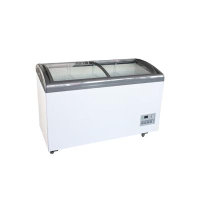 China High Quality Single-Temperature White Super Use Transparent Display Freezer For Freezing Ice Cream for sale