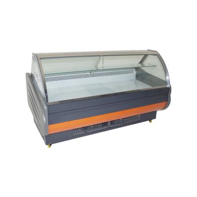 China Single-temperature stable and durable thickened tempered glass cooked food small meat refrigerator for sale