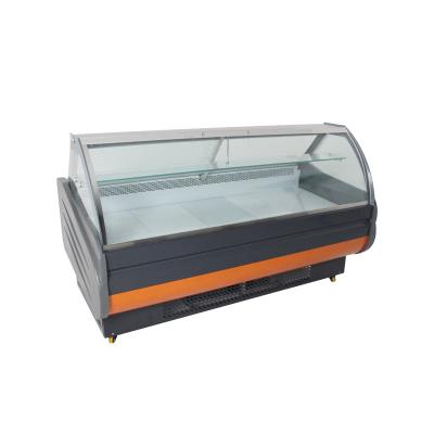 China Single-temperature Manufacturer Wholesale Security Commercial Supermarket Display Meat Fridge for sale