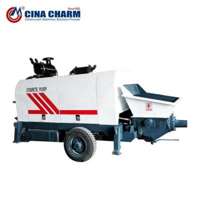 China Construction Engineering 80m3 Diesel Engine Concrete Pump Static Concrete Pump Supplier for sale