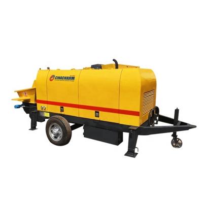 China Small Construction Stores Construction Material Stores Secondary Column Pump Diesel Mini Concrete Pump Concrete Pumping Machine for sale