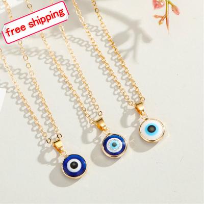 China Fashionable Free Shipping Items Devil Eyes Jewelry Pendants High Quality Blue Evil Eye Necklace For Women for sale