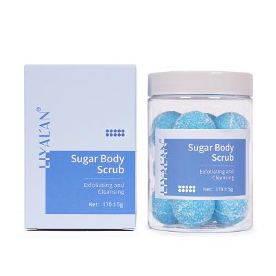 China Exfoliator 2021 Bulk Sales Clean Label Body Scrub Candy Shine Body Scrub Jar for sale