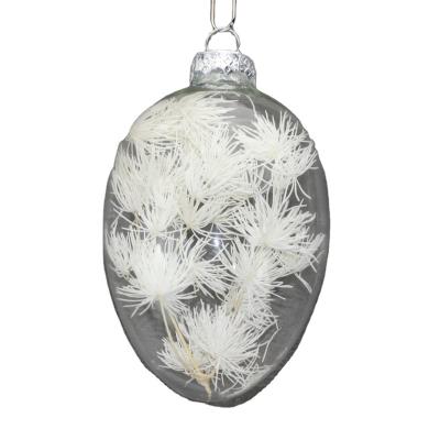 China 2021 Wholesale Handpainting Easter Egg Christmas Tree Handmade Hanging Glass Decoration for sale