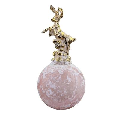 China 2021 Wholesale Handmade Handpainting Glass Hanging Ornamnets on Ball Christmas Tree Decoration for sale