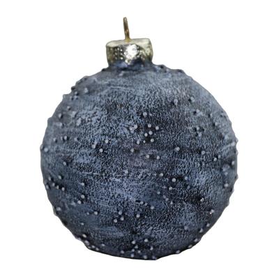 China 2021 Wholesales Handpainting Handmade Hanging Glass Ball Ornaments Christmas Tree Decoration for sale