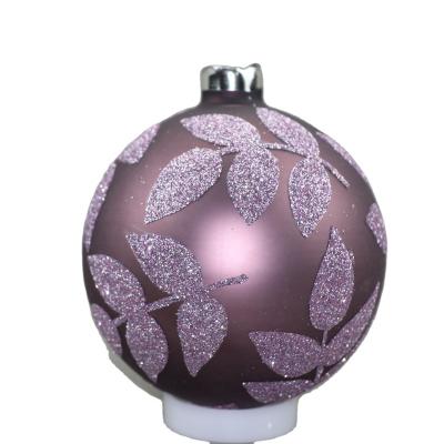 China Beautiful 2023 Christmas Ornament Handcrafted Tree Decoration Party By Swollen Ice Glass for sale