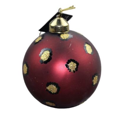 China 2022 Christamas Home Decoration Customized Glass Round Ball Christmas Decoration Item From Chinese Supplier for sale