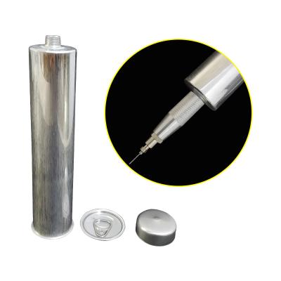 China Building Material Shops Special Hot 310ML Pipe 310ML Aluminum Syringe Glue Melting Glue Syringe Barrel Inner Plastic Aluminum Barrel Hot Syringe for sale