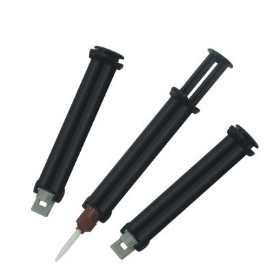 China black 5ml ab adhesive hand push dispensing cartridge matched with 5ML mixing tube small low 1:1 precision for sale