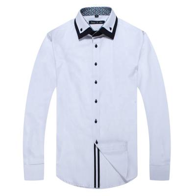 China Anti-pilling Men's Double Collar Button Down Dress Shirt Manufacturers for sale