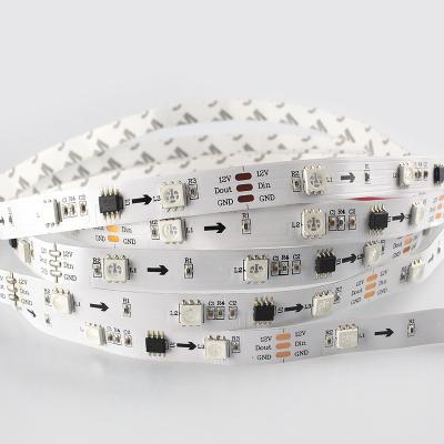 China High Quality LANDSCAPE 10mm Width IP20 5050 60LED 12v RGB Led Light Strips for sale