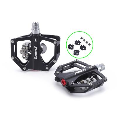 China China Supplier Anti-Slip 3 Sealed Bearing Bicycle Pedals Clip Self-Locking SPD MTB Bike Pedals With Custom Logo for sale